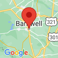 Map of Barnwell, SC US